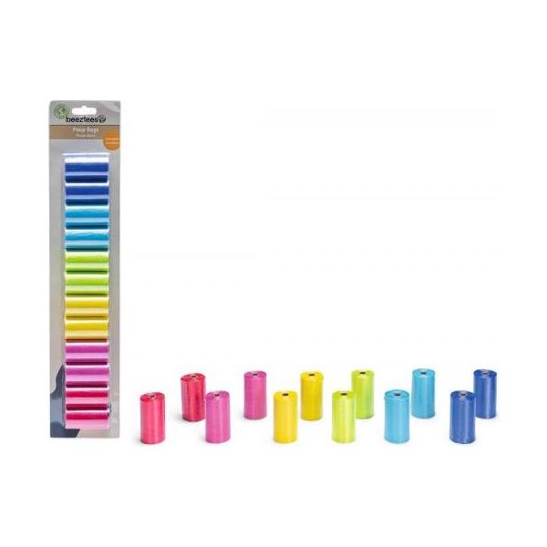 Beeztees Navulling Poepzakhouder Regenboog - Hond - 12x20 ST | Poepzakjes en houders