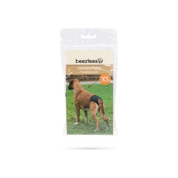 Beeztees Periodiek Broekje - Hond - Zwart - XS - 32-37 cm | Overige