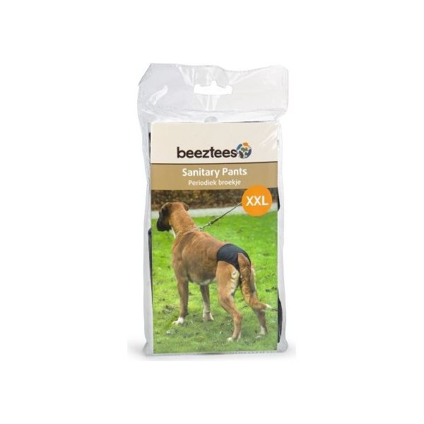 Beeztees Periodiek Broekje - Hond - Zwart - XXL - 71-78 cm | Overige