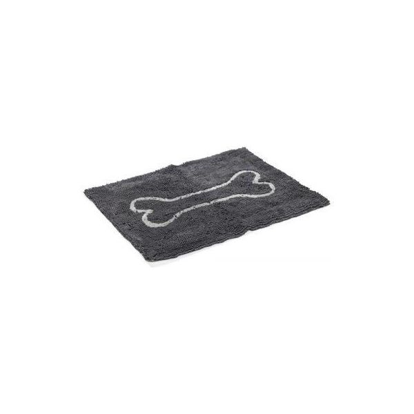 Dirty Dog Droogloopmat - Hond - Grijs - 90x66 cm | Hondenmanden
