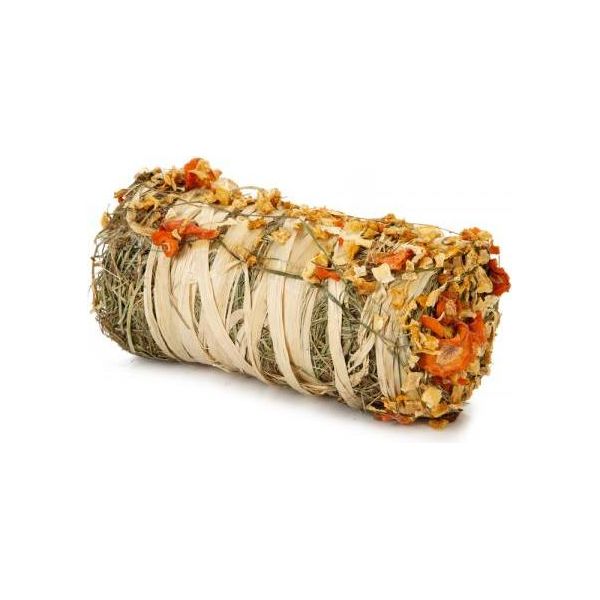 Beeztees Hooibaal met Groente - Knaagdierensnack - 16x8 cm | SNACKS