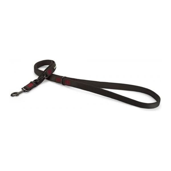 Beeztees Parinca Premium - Hondenriem - Nylon - Zwart - 200 cm x 25 mm | Hondenriemen