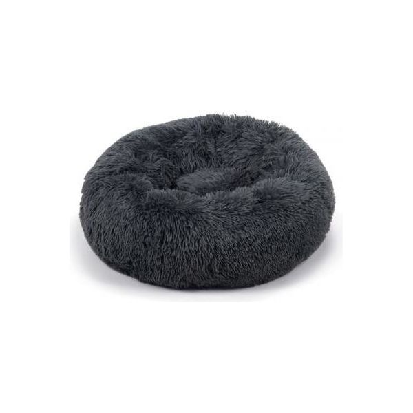 Beeztees Yali - Hondenmand - Pluche - Grijs - Diam. 60 cm | Hondenmanden