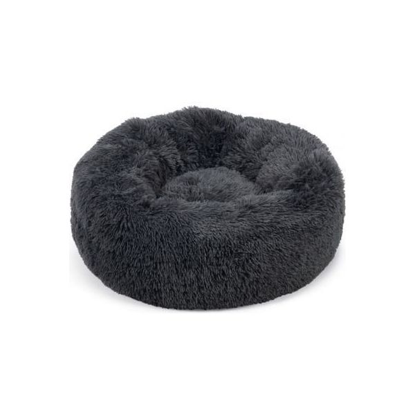 Beeztees Yali - Hondenmand - Pluche - Grijs - Diam. 70 cm | Hondenmanden