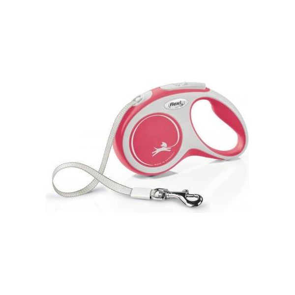 Flexi New Comfort - Hondenriem - Band - Rood - S - 5M | Flexi lijnen