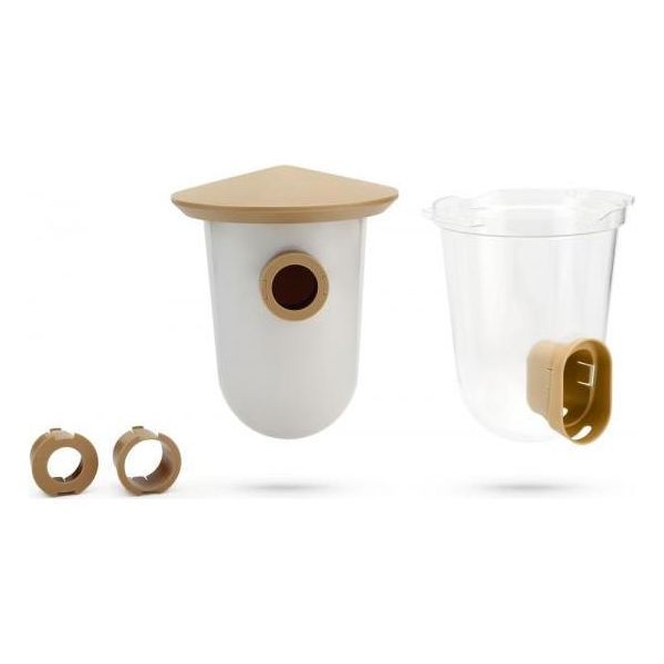 Signing Friend Set - Vogelvoederhuisje - Plastic - Bruin | SPEELGOED