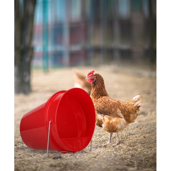 Pluimvee Drinkemmer Kunststof 6 L Red | VOER- EN DRINKBAKKEN