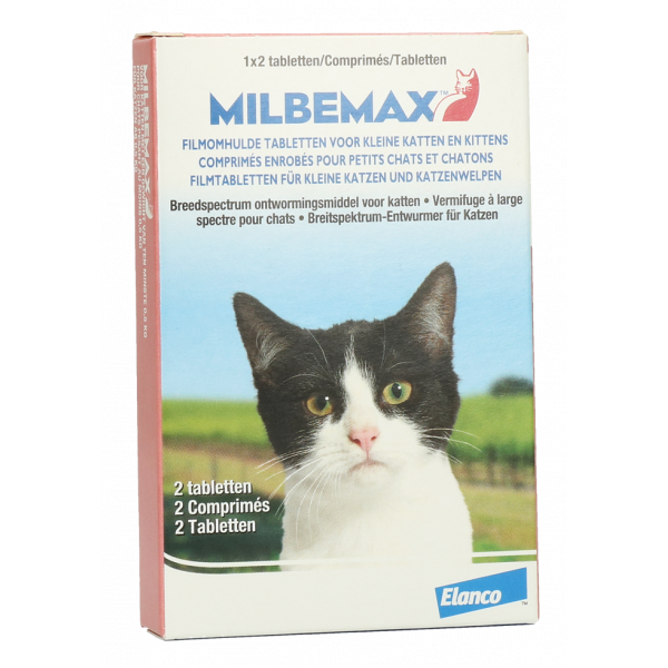 Milbemax Tabletten Kitten/Kat Klein R 2 Tabl. 0,5-2Kg | Overige verzorging