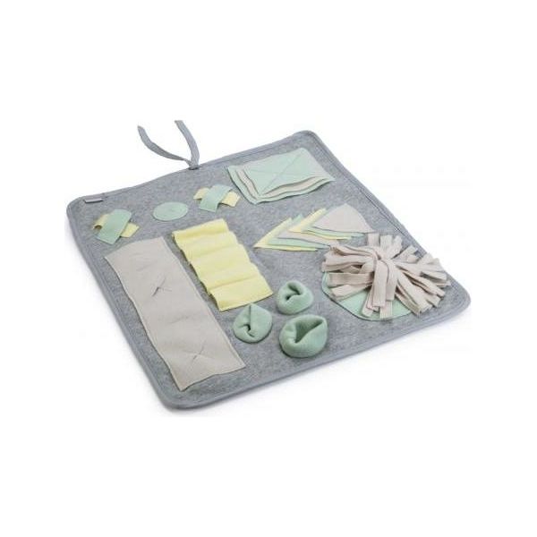 Beeztees Puppy Doeka Snuffelmat - Hondenspeelgoed - Grijs - 50x45 cm | Puppy speelgoed