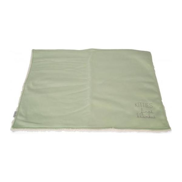 Beeztees Kitten Tilou - Kattendeken - Pluche - Groen - 70x50 cm | Ligkussens & Slaapzakken