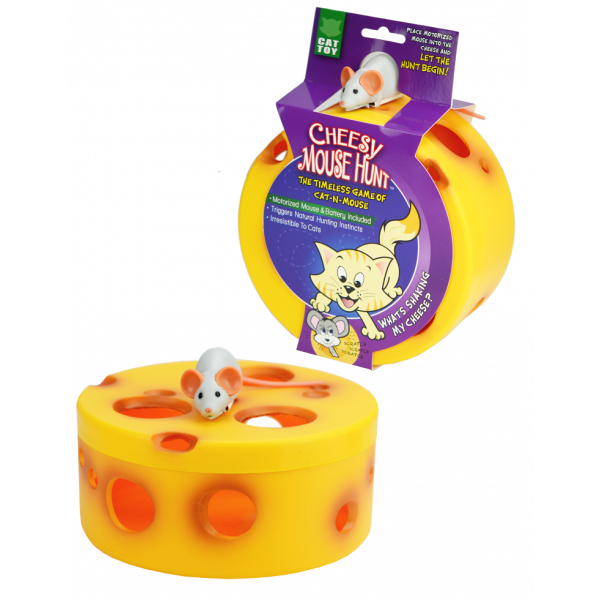 Visionsmart Cheesy Mouse Hunt Cat Toy | SPEELGOED