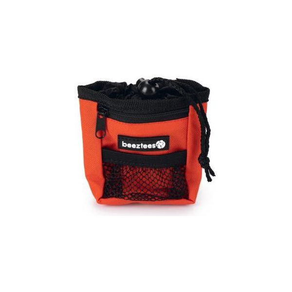 Beeztees Poepzak+beloningstasje Ordena - Hond - Rood - 8x4x10cm - Incl. Poepzakjes | Overige verzorging
