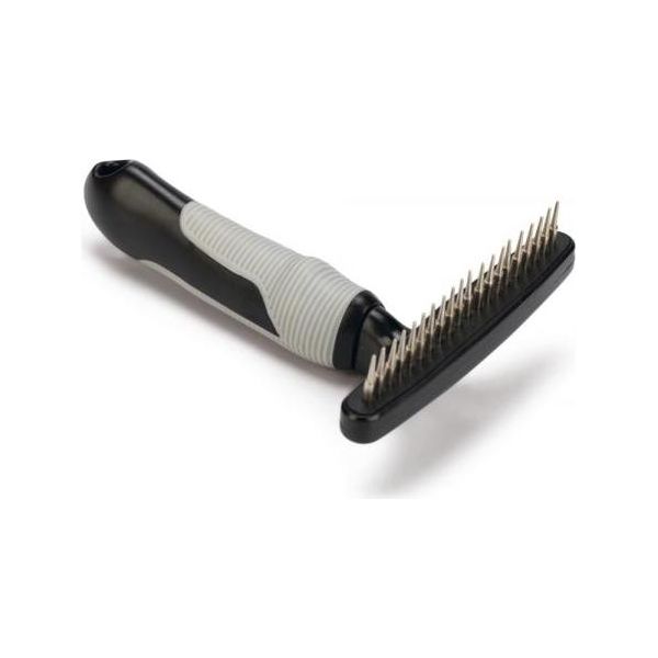 Beeztees Roskam Enkel Roterende Tand - Hondenverzorging - Zwart/Grijs - 15,5 cm | Vacht