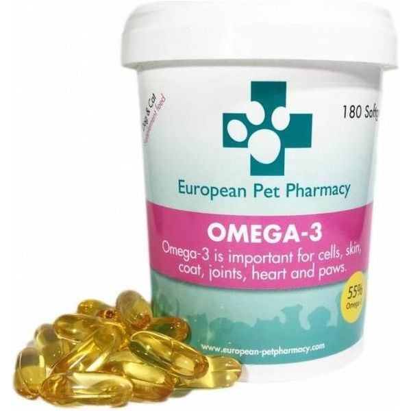 European Pet Pharmacy Omega 3 - 180 tabl | Algemene gezondheid