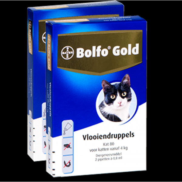 Bolfo Gold 80 kat 4 kilo 2 pip | Overige verzorging