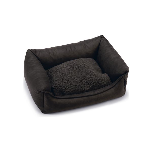 Beeztees Memory Foam Uma - Hondenmand - Antraciet- 60x40x20 cm | Hondenmanden