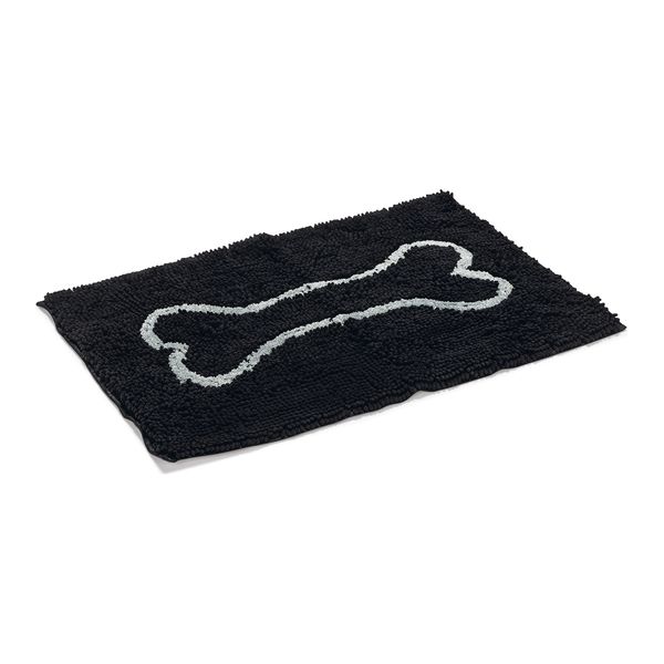 Dirty Dog Droogloopmat - Hond - Zwart - 78x51 cm | Kussens