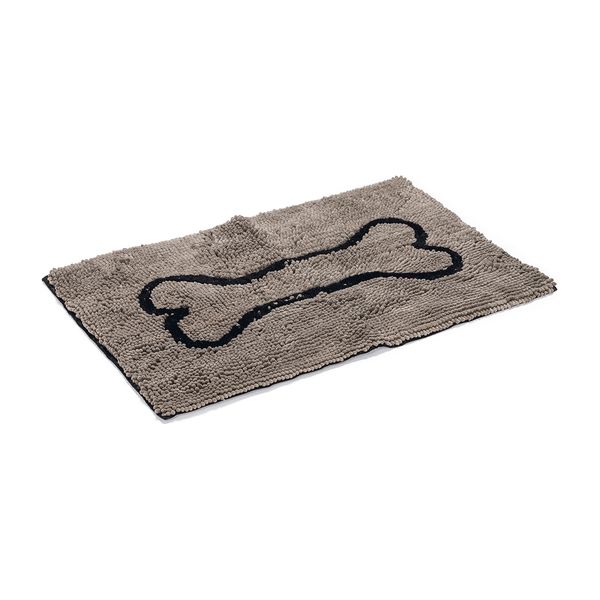 Dirty Dog Droogloopmat - Hond - Grijs - 78x51 cm | Kussens
