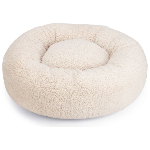 Beeztees Memory Foam Jaxx - Hondenmand - Pluche - Beige - 50x50x20 cm | Hondenmanden
