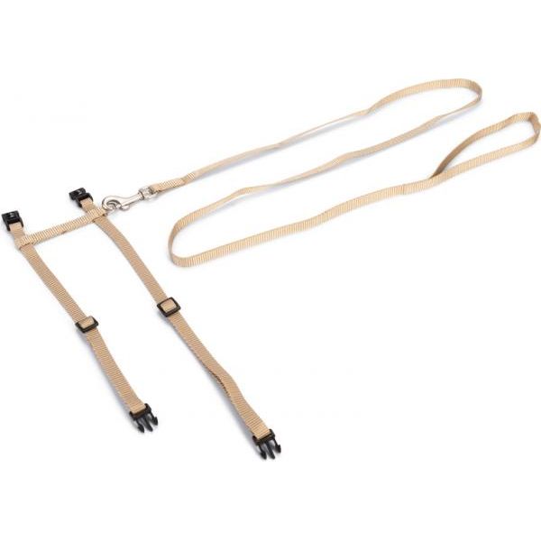 Beeztees Uni - Kattentuig - Nylon - Beige - 27-45 cm x 10 mm | Kattentuigjes