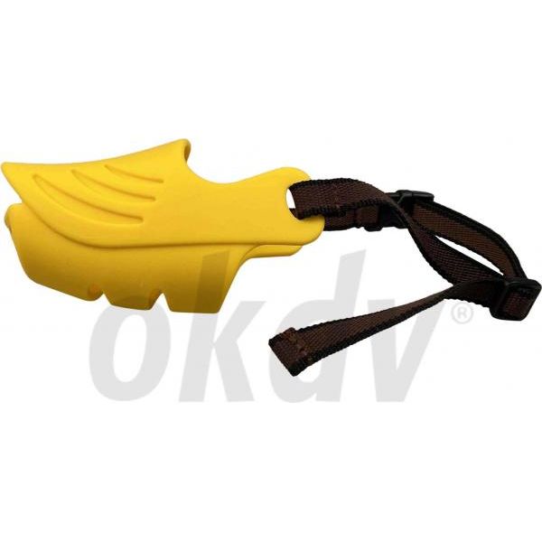 Silicone muilkorf geel maat XL | MUILKORVEN