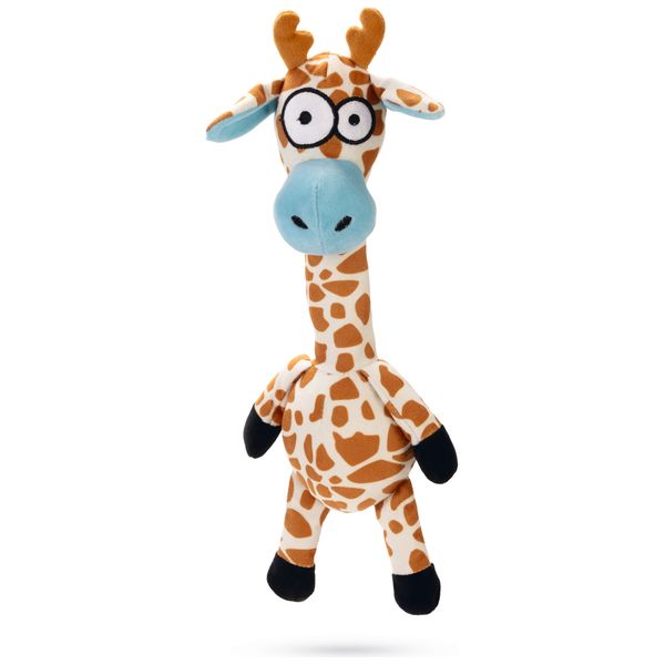 Beeztees Giraffe Zwiep - Hondenspeelgoed - Pluche - Beige - 35x11x7 cm | Knuffels