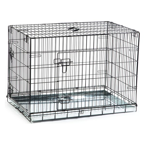 Beeztees - Hondenbench - 2 Deurs - Zwart - 89x60x66 cm | Benches