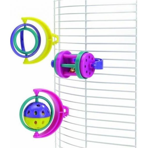 Beeztees parkietenspeeltje met clip 10x8 cm | SPEELGOED