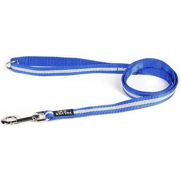 IDC® nylon lijn - met handvat - 19 mm x 1.2 m - Blauw | Hondenriemen
