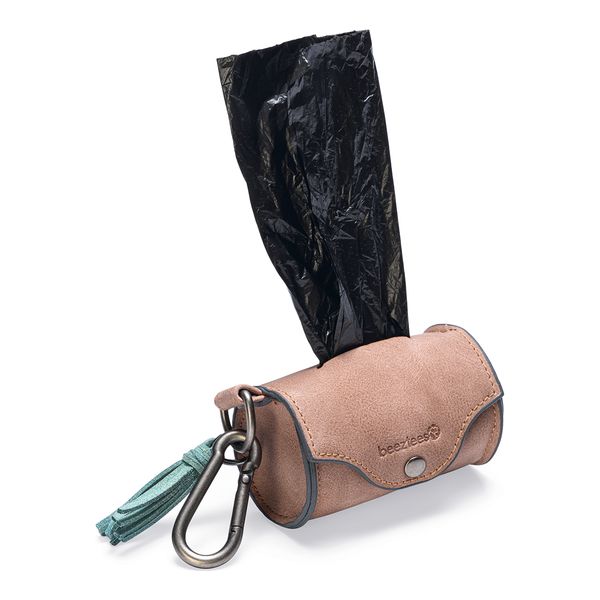 Beeztees Balacron Poepzakhouder Ot - Hond - Kunstleer - Incl. 20 Zakjes - Roze - 8x5x5 cm | Poepzakjes en houders