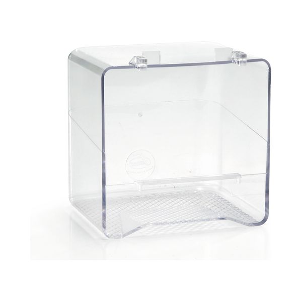 Badhuisje - Vogelbad - Transparant - 14x11x13 cm | VOER- EN DRINKBAKKEN