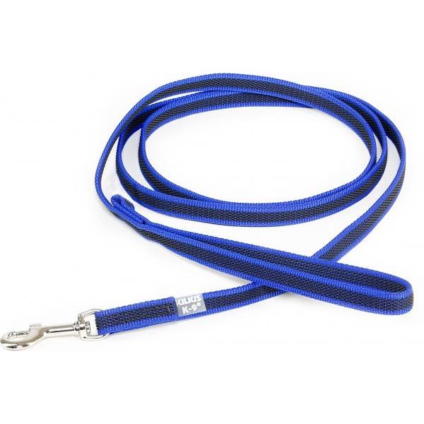 Hondenriem - 14mm x 1m - Met handvat - Blauw | Hondenriemen