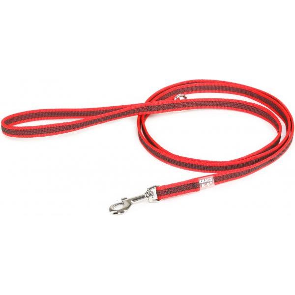 Hondenriem - 14mm x 1,8m - Met handvat - Rood | Hondenriemen