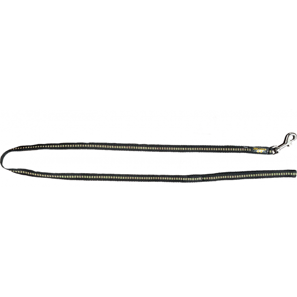 IDC® nylon lijn - zonder handvat - 14 mm x 1 m - zwart met groen | Hondenriemen