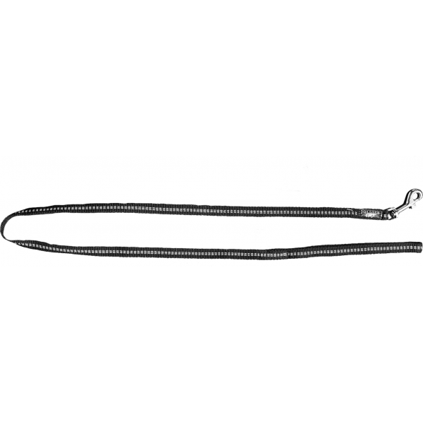 IDC® nylon lijn - zonder handvat - 14 mm x 1 m - zwart met wit | Hondenriemen