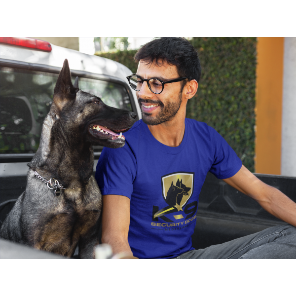 T-shirt Unisex Blauw - K9 Securitydogs | Shirts