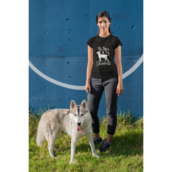 T-shirt Dames - My dog is my doorbell | Shirts