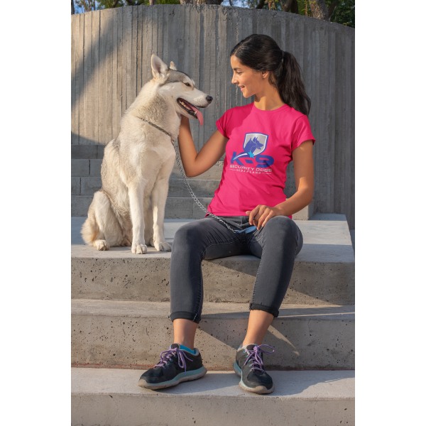 T-shirt Dames Roze - K9 Securitydogs | Shirts