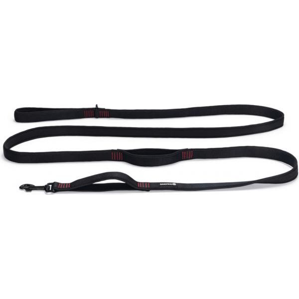 Beeztees Parinca Premium - Hondenriem - Nylon - Zwart - 300 cm x 25 mm | Hondenriemen