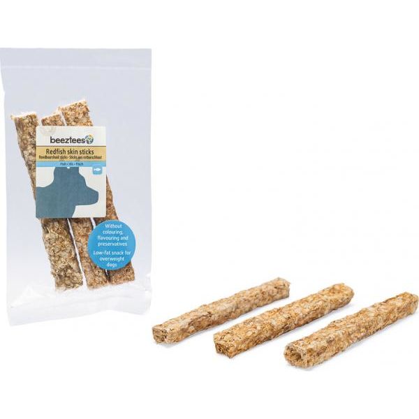 Beeztees Roodbaarshuid Sticks - Hondensnacks - 3 St. - 75 gr | Snacks