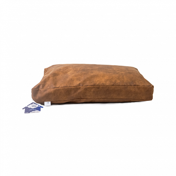 Let's Sleep Plush Pillow 80x55x10 Cognac | Kussens