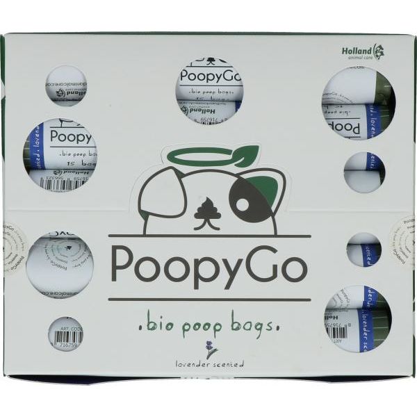 Poopygo Eco Friendly Single Roll Lavendelgeur | Poepzakjes en houders