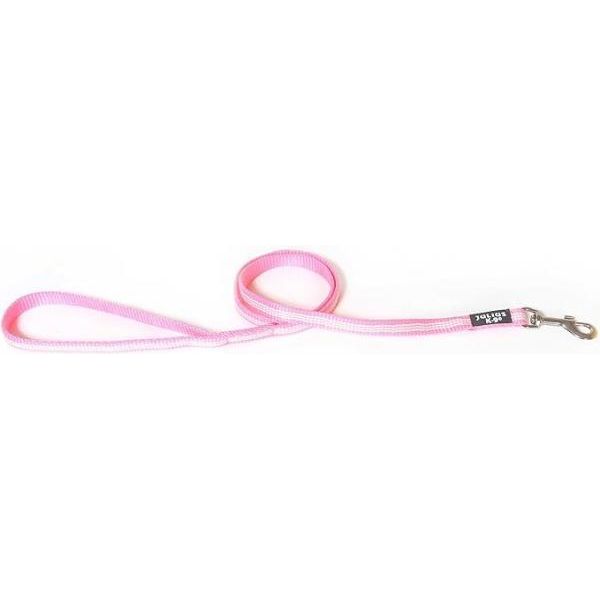 IDC® nylon lijn - met handvat - verstelbaar - 14 mm x 1 m - Roze | Hondenriemen