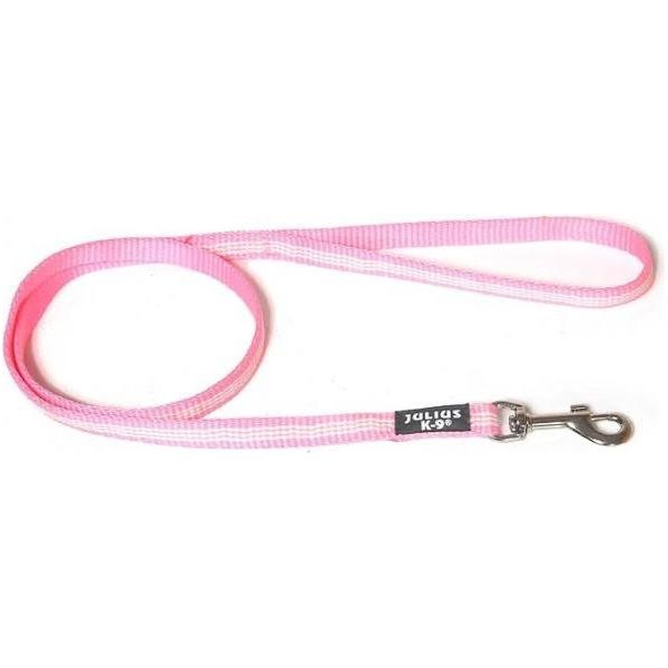 IDC® nylon lijn - met handvat - verstelbaar - 14 mm x 1 m - Roze | Hondenriemen