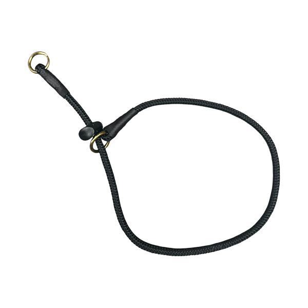 Correctiehalsband met stop - Messing ringen