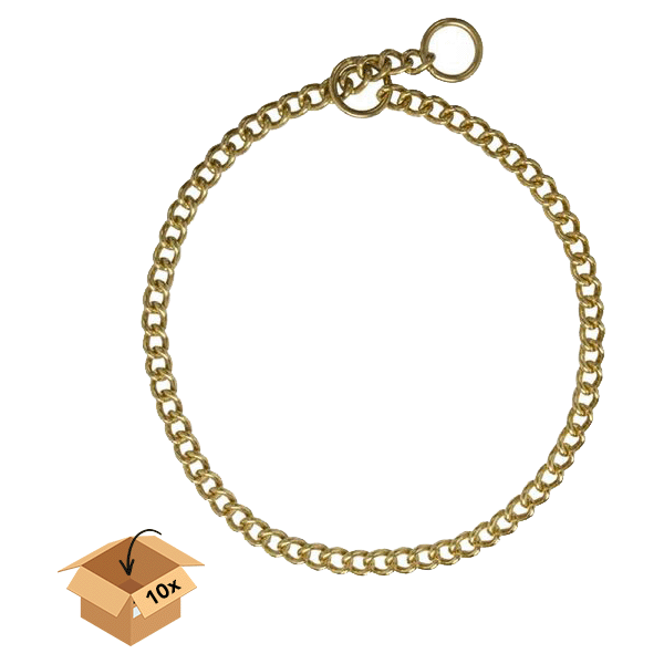 Correctieketting kleine schakel - Messing