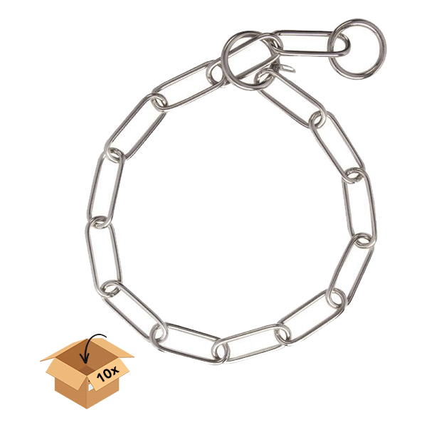 Correctieketting lange ovale schakel - RVS