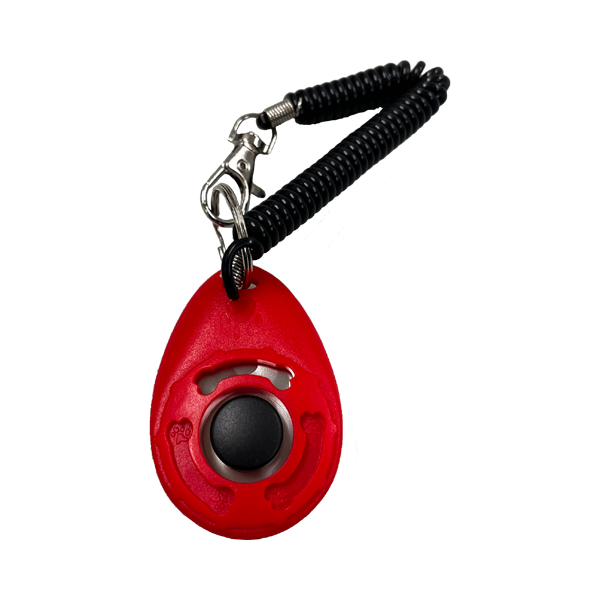 Training clicker hond - Rood - 6,3 x 4,5 cm | Appèl - gehoorzaamheid