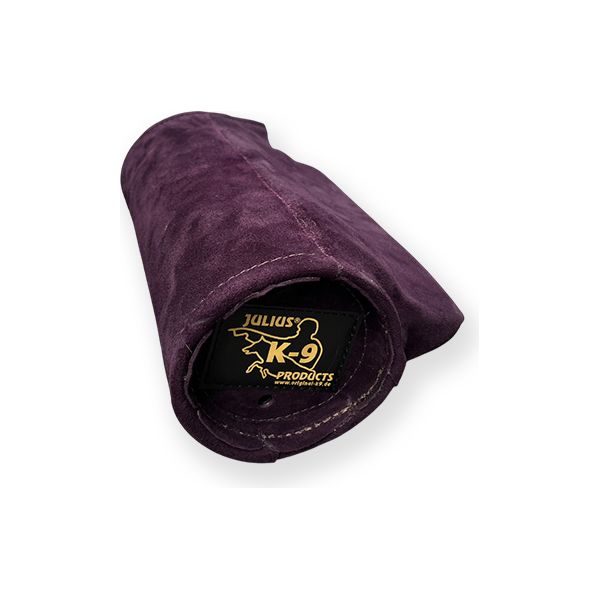 Julius-K9 korte bijtmouw - Links - Suède - Donkerpaars | Bijtmouwen
