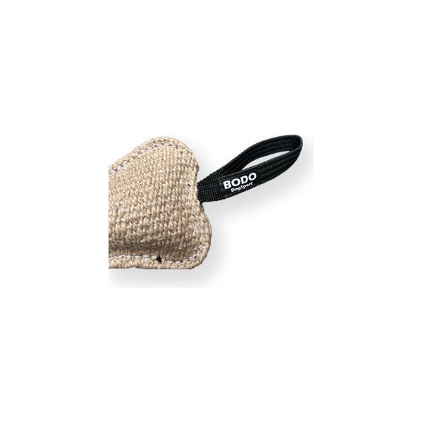 BODO bijtrol hondenbot - Jute - 22x6cm - 2 handvaten | Bijtrollen en kussens